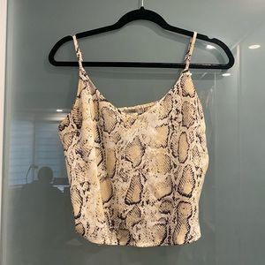 Mendocino snake print silk top